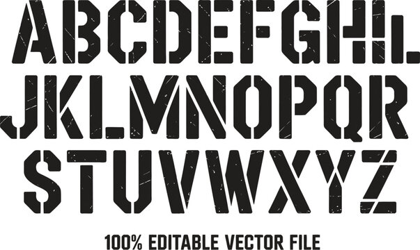 Varsity Sports Block Alphabet and Numbers Vector Set