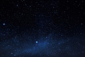 Vibrant Starry Night Sky with Deep Blue Hues and Scattered Twinkling Stars for Astronomical Backgrounds and Cosmic Wonder