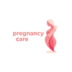 Obraz premium Pregnancy Care Motherhood Logo – Maternal Health Prenatal Wellness Concept