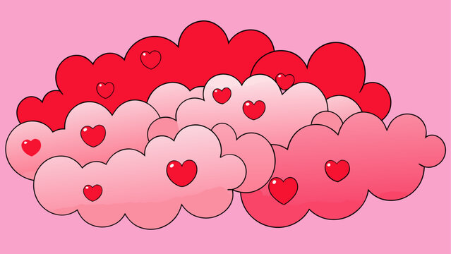ハートの雲」の写真素材 | 118,789件の無料イラスト画像 | Adobe Stock