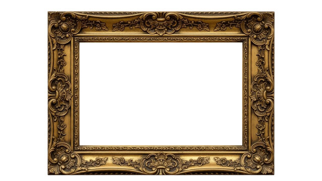 Ornate Gilded Baroque Frame Focus.