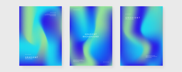 Soft cyan and blue fluid mesh gradient background for technology themes and futuristic digital poster design with smooth transition © Badr Warrior