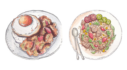 Food Watercolor Illustration for Packaging Design