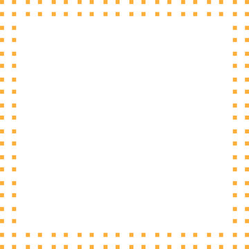 Double dotted vector border frame design