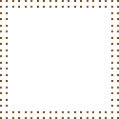 Obraz premium Double dotted vector border frame design