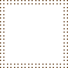 Obraz premium Double dotted vector border frame design