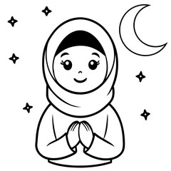 girl ramadan icon