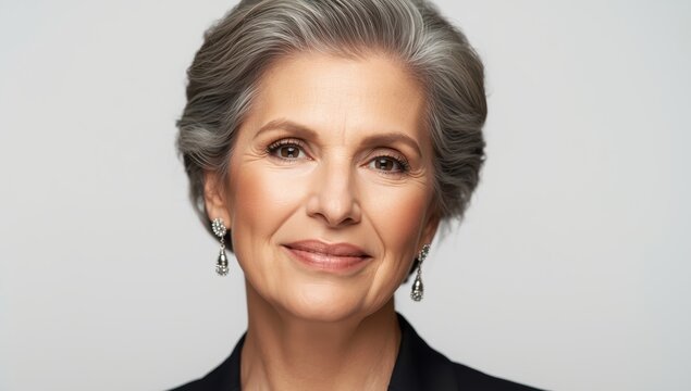 Image of a cheerful, sophisticated older woman against a white backdrop.png