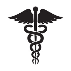 Caduceus Medical Symbol Icon &ndash; Healthcare and Medicine Sign