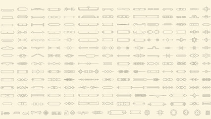 Obraz premium Collection of Diverse Geometric Shapes and Frames for Design Elements.