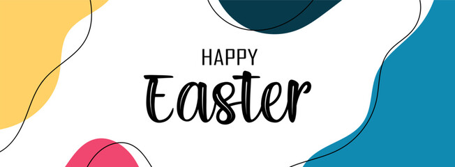 Happy Easter Spring Holiday Vector Background for Easter Day 2026