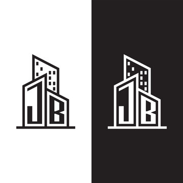 JB Real Estate Logo | Modern Lettermark & Building Design
