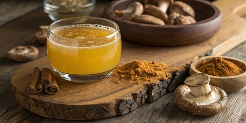 cup of coffee with cinnamon sticks