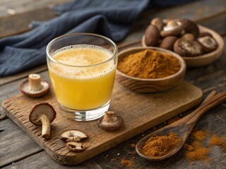 cup of coffee with cinnamon sticks