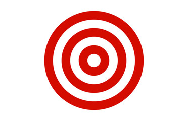 vector red darts target icon clipart isolated on transparent background. 