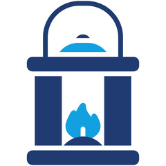 Lantern Blue Color Icon