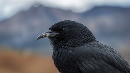 Obraz premium Image of dark bird in Patagonia.jpeg