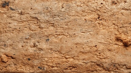 Close-Up Texture of Weathered Brown Stone Surface with Patterns