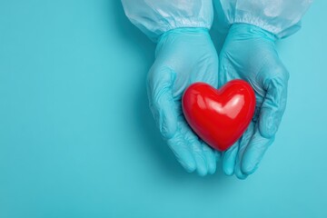 Obraz premium Heart in Medical Hands