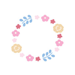 春のあしらい素材フレームA