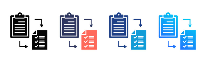 Process Change Consistent and versatile vector icons illustrating essential concepts in various styles