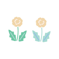 春のたんぽぽのイラスト素材