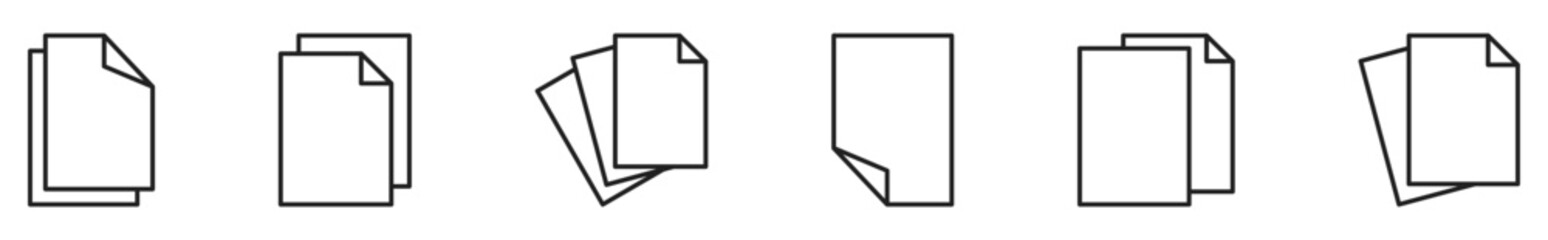 Paper Line Icon Set.eps