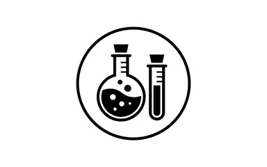 Obraz premium chemistry lab equipment icon