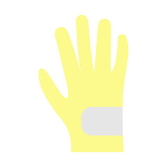 Golf Glove Vector Flat Icon Design