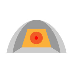 Golf Net Vector Flat Icon Design