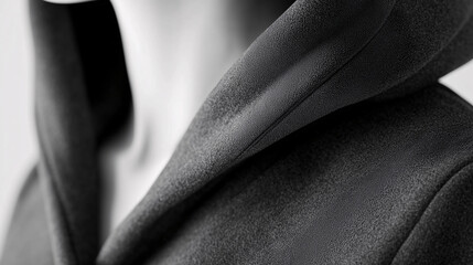Hood detail of a light jacket highlight and soft lining emphasis on finish and comfort