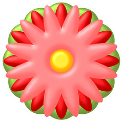 red and yellow flower