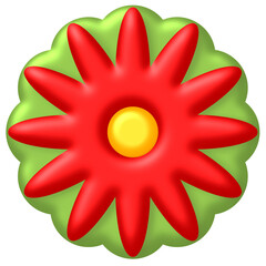 red and yellow flower