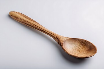 wooden spoon on a white background