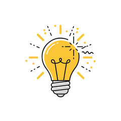 Light Bulb Symbol for Idea Innovation