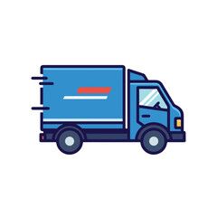 Delivery Truck in Motion