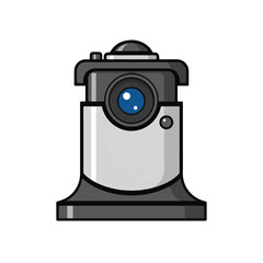 Camera with Telephoto Lens