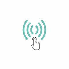 Touch Me Wireless Signal Icon