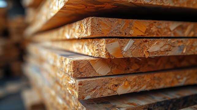 Stacked osb panels on a textured surface, representing structural sheathing materials