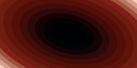 Abstract elliptical tunnel with a gradient of warm brown tones leading to a deep black void.