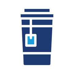 takeaway tea cup colored icon vector design good for web or mobile app