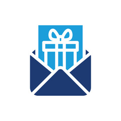 gift email colored icon vector design good for web or mobile app