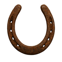 old rusty horseshoe