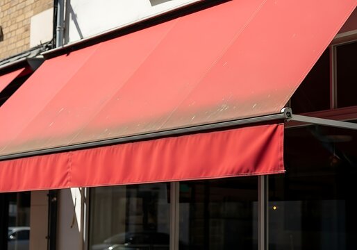 Red Outdoor Awning