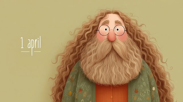 April Fools Day fun cartoon t-shirt design 