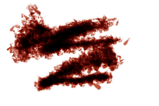 blood stains isolated on white

