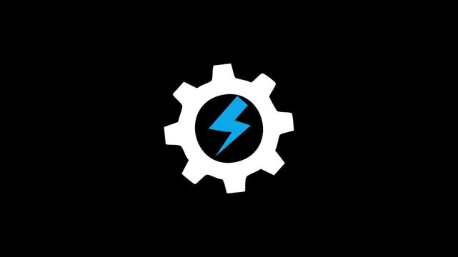 Minimalist electrical icon representing electricity, power, or energy. Features a simple lightning bolt or plug design, suitable for technology, electronics, energy, and utility-related applications.
