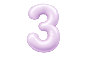 Three number balloon celebrating birthday anniversary event