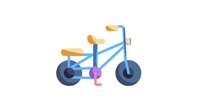 A bicycle displayed prominently against a solid black background.