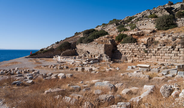 Ancient city of Knidos. Carian period. Dat&ccedil;a peninsula, Muğla province, T&uuml;rkiye.